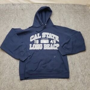 VINTAGE‎ Cal State Long Beach 49ers Sweater Womens Small Blue Football Ladies